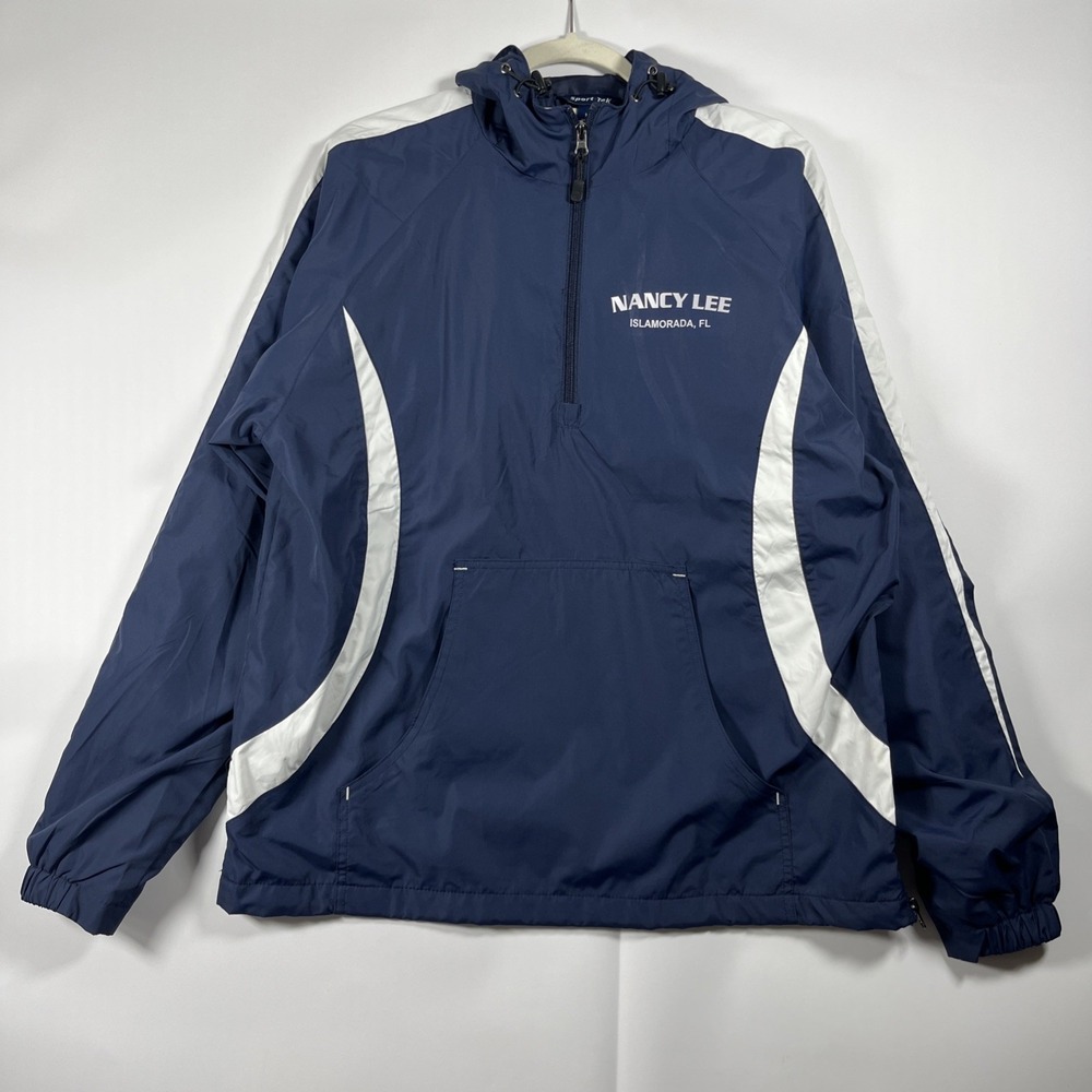 Sport Tek Wind Breaker Jacket Mens M Quart Zip Zurich Golf Hoodie Water Resist
